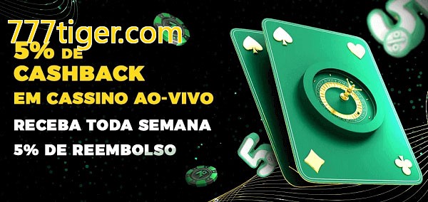 Promoções do cassino ao Vivo 777tiger.com